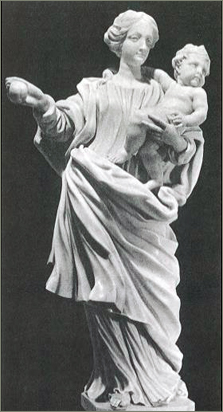 Notre Dame du Laus statue