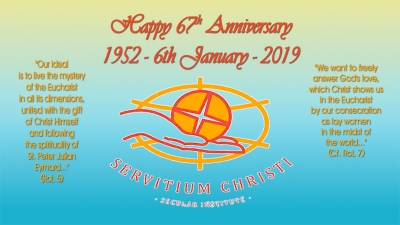 Joyeux 67ème anniversaire de la fondation du Servitium Christi