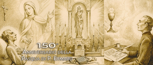 23 maggio 1855 - Padre Eymard ha il progetto delle sue Costituzioni collocato sull&#039;altare di Maria