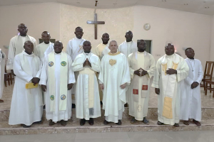C&eacute;l&eacute;bration des premiers v&oelig;ux &agrave; Brazzaville