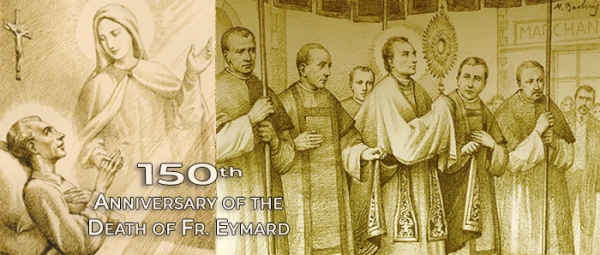May 25, 1845 – Fr. Eymard during a Corpus Christi procession at St. Paul&#039;s in Lyon